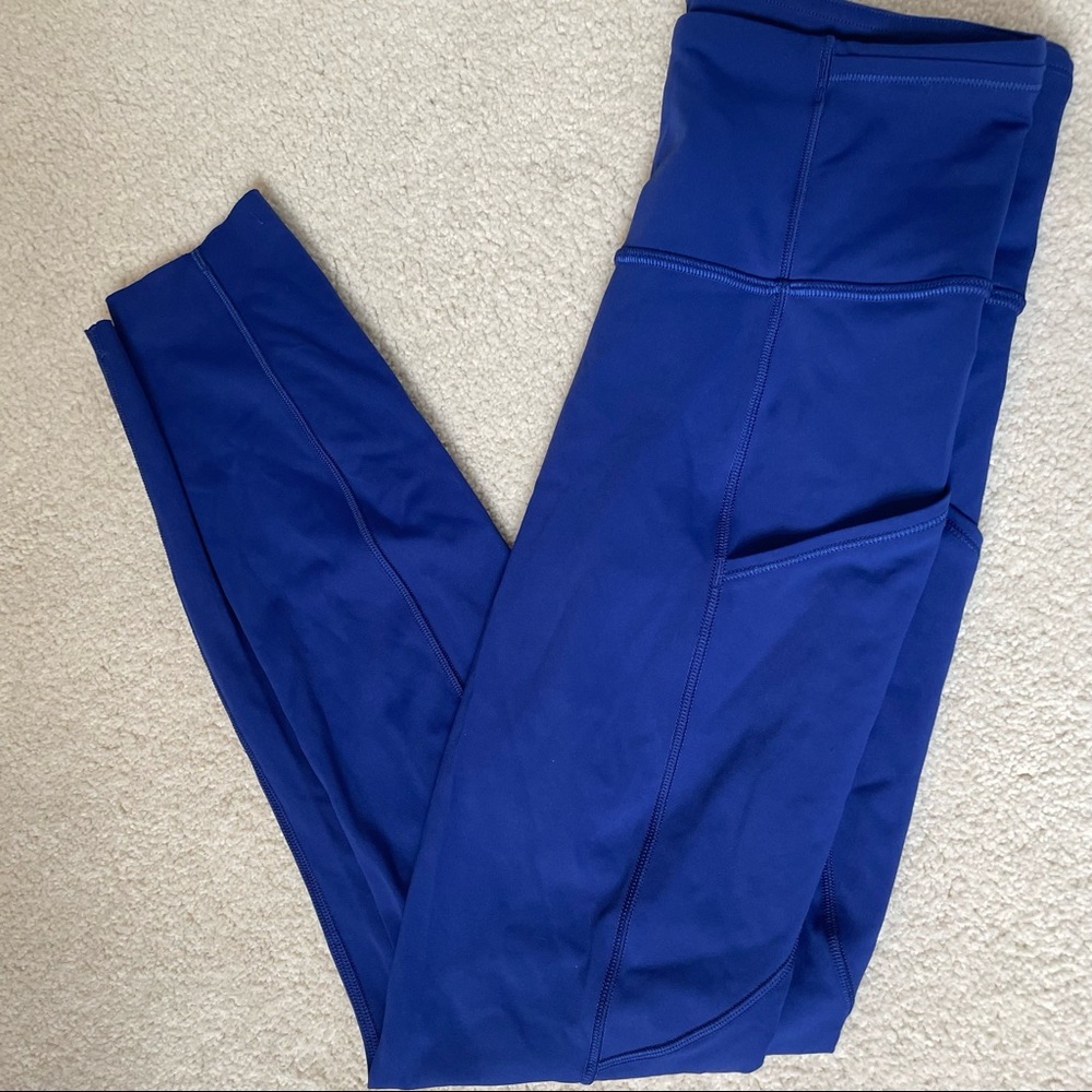 high rise lululemon leggings with pockets